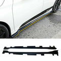 Fit 2018-2023 Honda Accord Side Skirt Bottom Line Extension Lip 2pcs (Unpainted Matte Black)