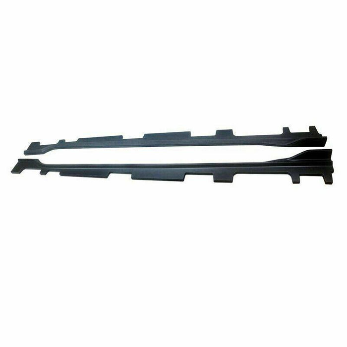 Fit 2018-2023 Honda Accord Side Skirt Bottom Line Extension Lip 2pcs (Unpainted Matte Black)