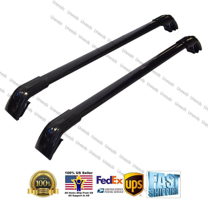 Fit 2019-2020 Toyota RAV4 Baggage Luggage Black Tap Roof Rack Cross Bar