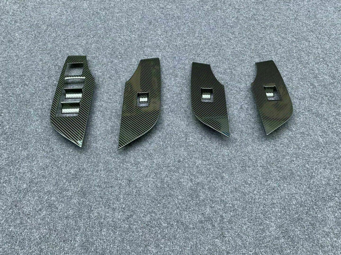 Fit 2019-2021 Toyota RAV4 Gear Position Shift Panel Cover Trim (Carbon Fiber Print)
