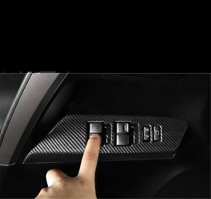 Fit 2019-2021 Toyota RAV4 Gear Position Shift Panel Cover Trim (Carbon Fiber Print)