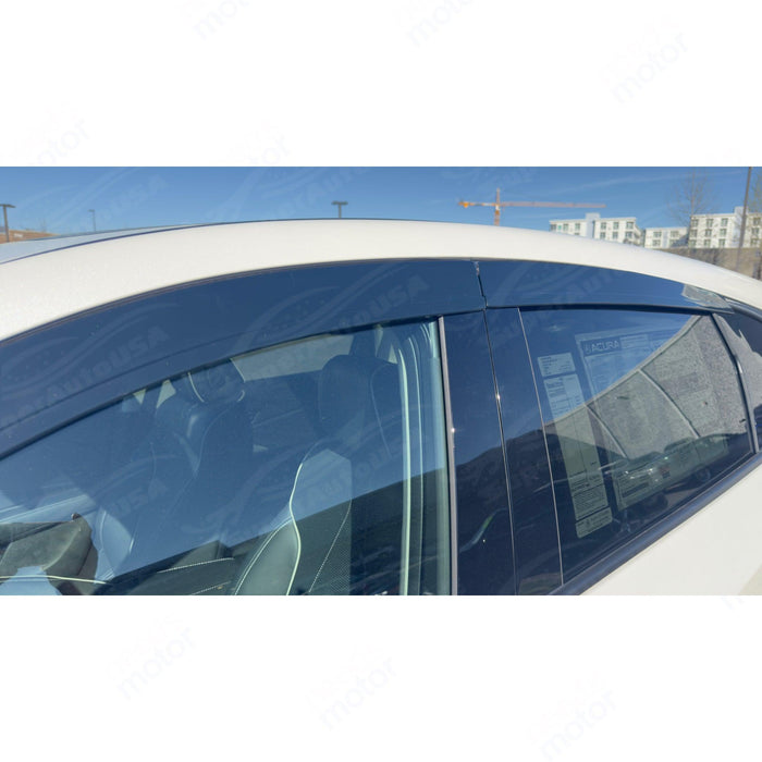 Fit 2019-2024 Acura RDX Window Vent Visors Rain Sun Wind Guards Shade Deflectors