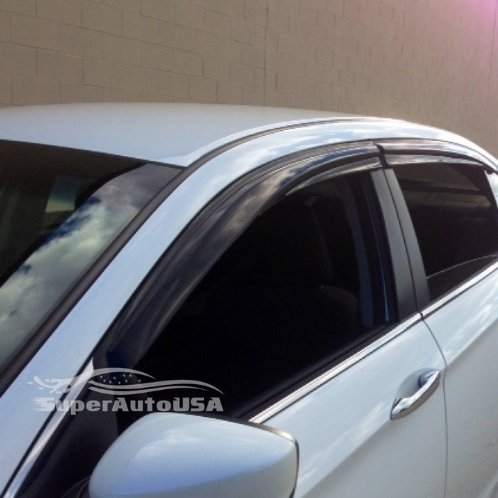 Fit 2019-2025 Toyota RAV4 3D Mugen Style Window Visors Rain Sun Wind Guards