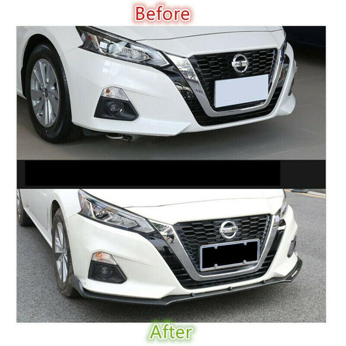 Fit 2020-2024 NISSAN Sentra FRONT BUMPER LIP SPOILER SPLITTER (Gloss Black)
