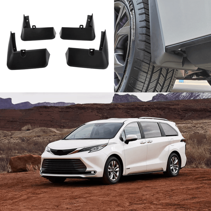 Fit 2021-2026 Toyota Sienna Mudguard Mud Flap Splash Guard Fender Mudflap Trim