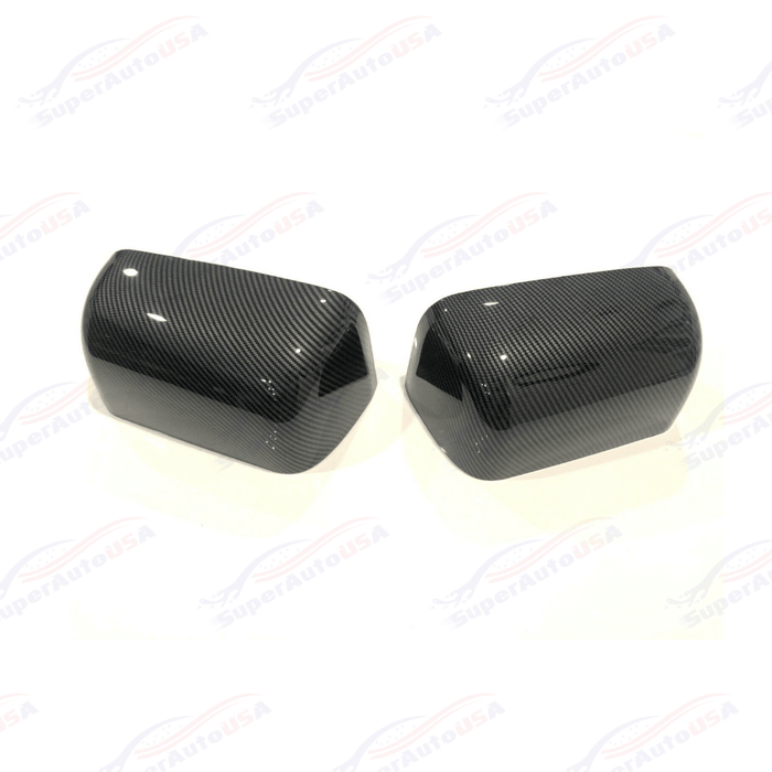 Fits 08-15 Ford F250 F350 F450 Super Duty Carbon Fiber Print Top Half Mirror Cover