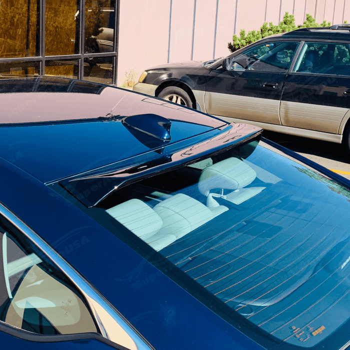 Fits 2008-2012 Honda Accord Carbon Trim Window Vent Visors & Rear Roof Spoiler