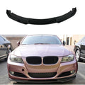 Fits 2009-2012 BMW 3 Series E90 MP Style Glossy Black Front Bumper Lip Spoiler
