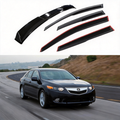 Fits 2009-2014 Acura TSX 3D Mugen Style Window Visors & Rear Roof Spoiler