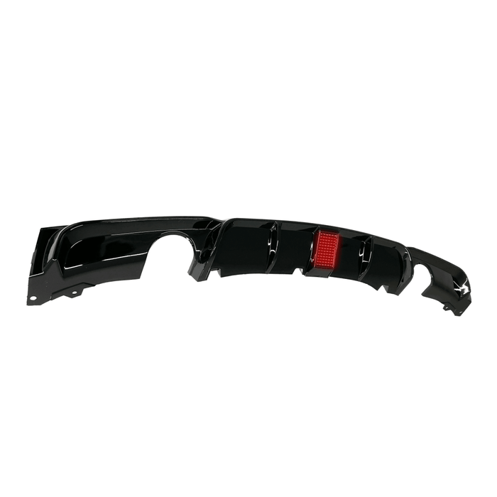 Rear Lip Bumper Diffuser Spoiler Cover Kit with LED light for 2012-2018 BMW 3 Series F30, enhancing aesthetics and performance.