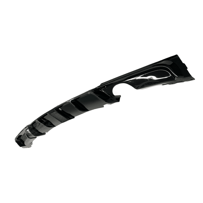 Shark Fin Style Rear Diffuser with LED Light on a 2012-2018 BMW 3 Series F30, offering a distinctive and aggressive look.