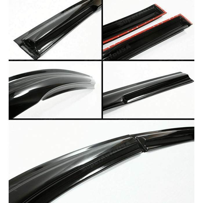 Fits 2014-2018 Mazda3 3D Mugen Style Window Visors & Rear Roof Spoiler