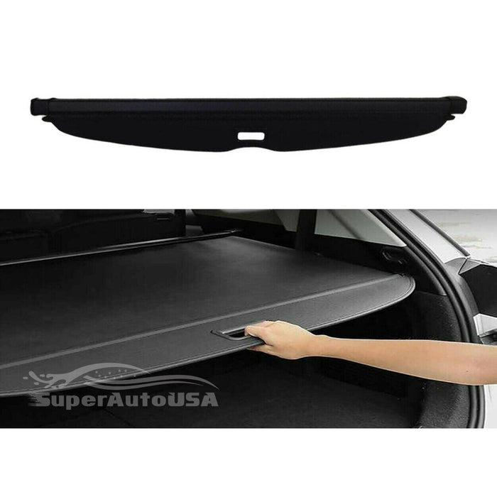 Fits 2014-2020 Nissan Rogue Luggage Rear Trunk Retractable Tonneau Cargo Cover (Black)