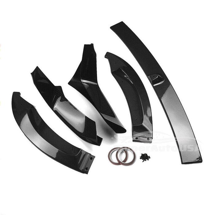 Fits 2015-20 BMW F80 M3 F82 F83 M4 CS Style Front Lip Spoilers & Splitter Kit (Gloss Black)