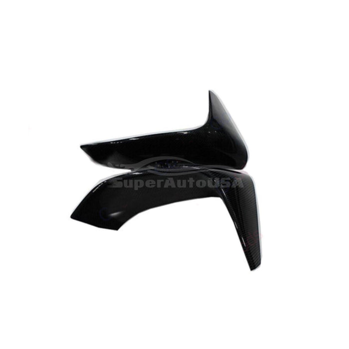 Fits 2015-2020 BMW F80 M3 F82 F83 M4 Front Corner Splitters Molding Trim Cover (Carbon Fiber Print)