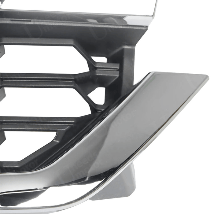Fits 2016-2019 Chevrolet Silverado 1500 Chrome & Black Front Bumper Grill Mesh Grille