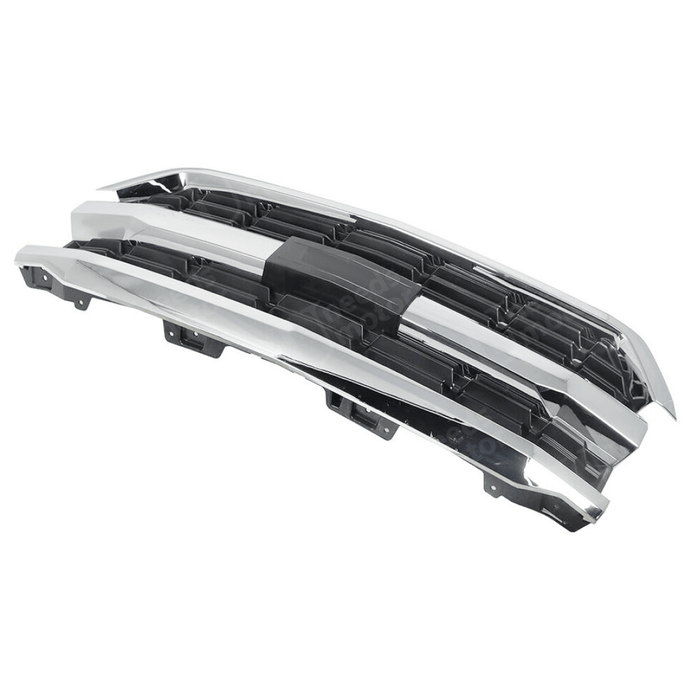 Fits 2016-2019 Chevrolet Silverado 1500 Chrome & Black Front Bumper Grill Mesh Grille