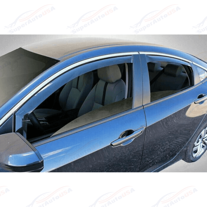 Fits 2016-2020 Audi A3 In-Channel Window Vent Visors Rain Guard Shade Protector