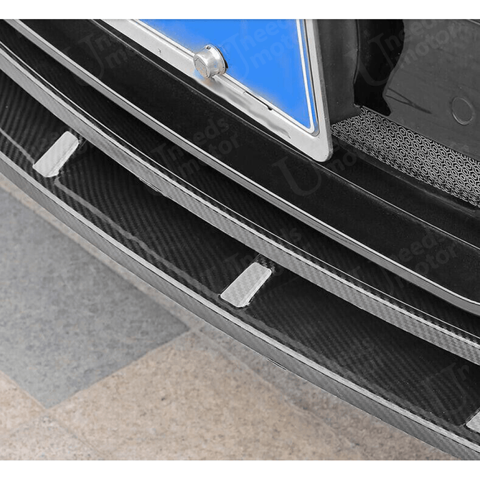 Fits 2018-2021 BMW X3 G01 Gloss Black/ Carbon Fiber Print Front Bumper Lip Spoiler