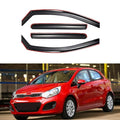 2012 Rio Hatchback in-channel vent window visors rain sun wind guards shade deflectors