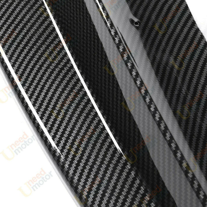 Fits 2019-2022 BMW 3 Series G20 M Sport Front Bumper Lip Spoiler (Carbon Fiber Print)