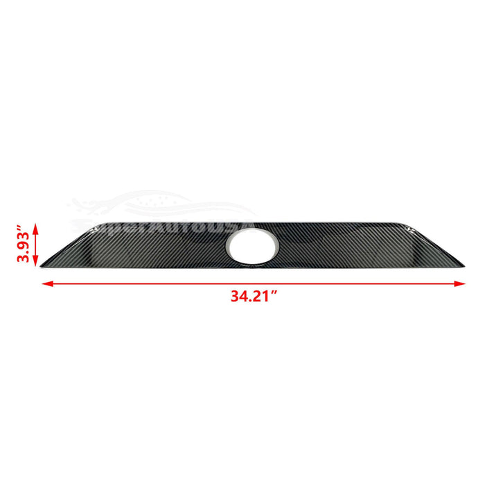 Fits 2019-2025 Toyota RAV4 Rear Door Trunk Lid Decoration Latch Cover Molding Trim (Carbon Fiber Print)