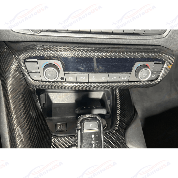 Fits 2020-Up Toyota Supra Carbon Fiber Center Console AC Switch Panel Cover