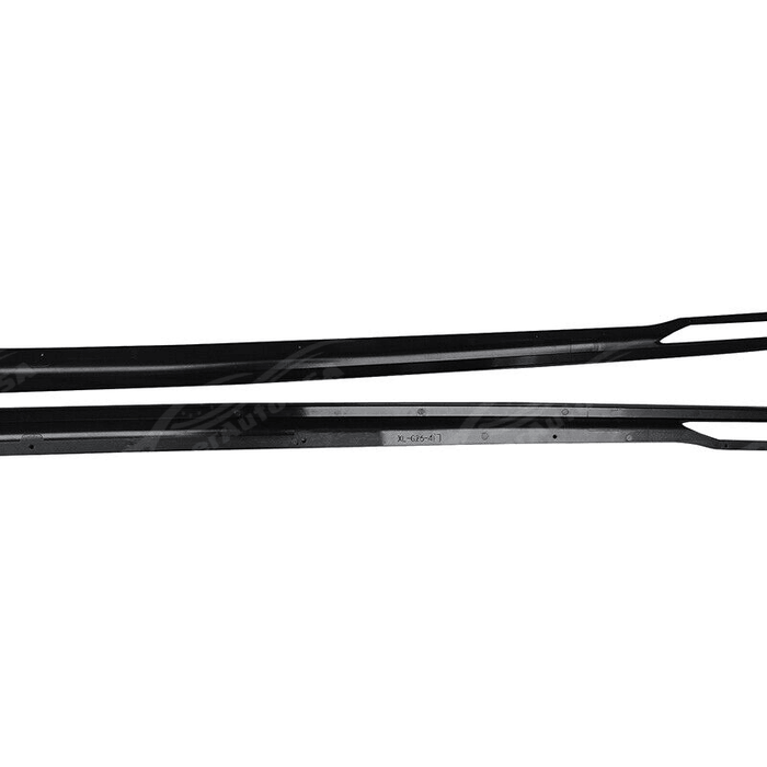 Dynamic view of BMW 4 Series G26 with side skirt splitter set in gloss black, perfect for those looking for aero kit components that add flair.