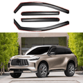 Fits 2022-24 Infiniti QX60 In-Channel Window Visor Rain Guard Wind Deflector
