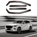 Fits 2023-2025 Mazda CX-90 In-Channel Vent Window Visors Rain Guards Shade Deflectors