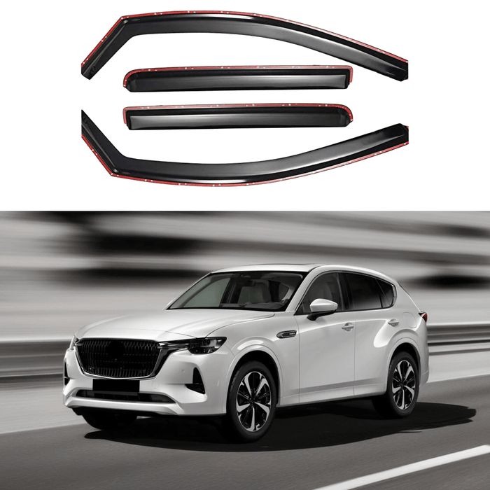 Fits 2023-2025 Mazda CX-90 In-Channel Vent Window Visors Rain Guards Shade Deflectors