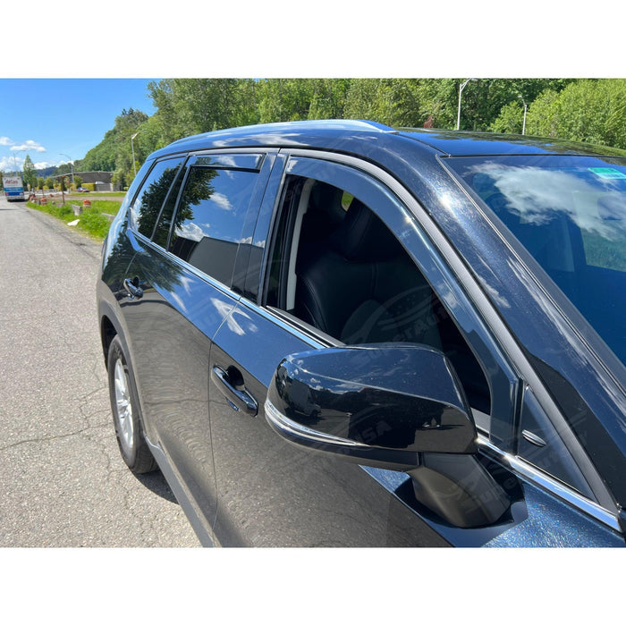 Fits 2024-2025 Toyota Grand Highlander In-Channel Window Visors Rain Guards
