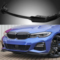 Fits BMW 3 Series G20 M Sport 2019-2022 Front Bumper Lip Car Spoiler (Gloss Black)
