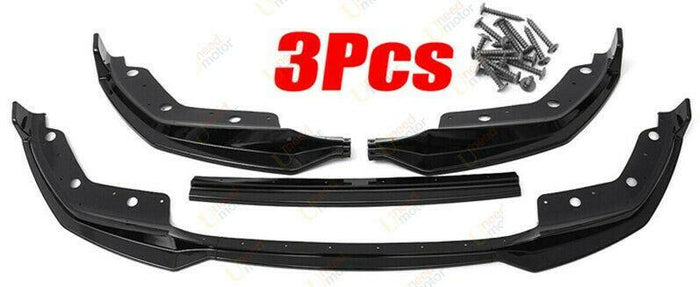 Fits BMW 3 Series G20 M Sport 2019-2022 Front Bumper Lip Car Spoiler (Gloss Black)