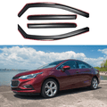 Fits Chevrolet Cruze 2016-2019 In-Channel Window Vent Visor Rain Guard Shade Deflector