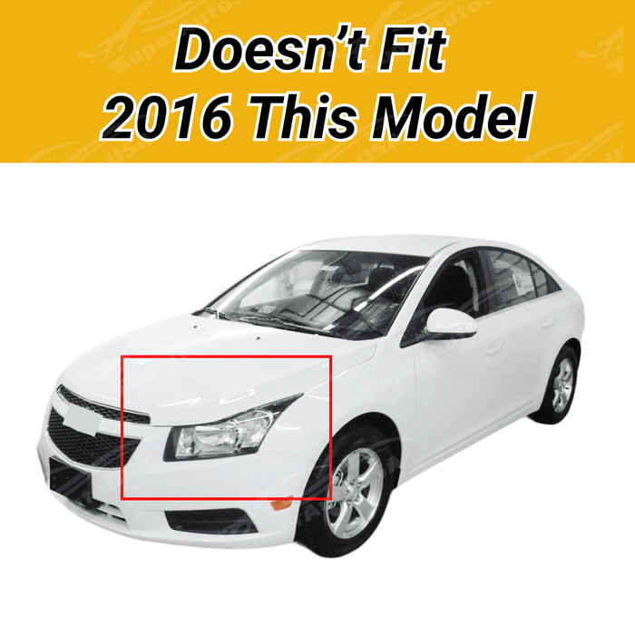 Fits Chevrolet Cruze 2016-2019 In-Channel Window Vent Visor Rain Guard Shade Deflector