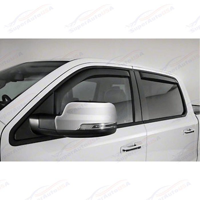 Fits Honda Ridgeline 2017-2025 In-Channel Rain Sun Guards Window Visor Shade Protector