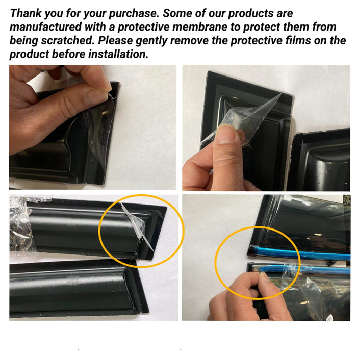 Fits Nissan Pathfinder 2013-2021 Window Visors Vent Rain Guards Shade Deflectors