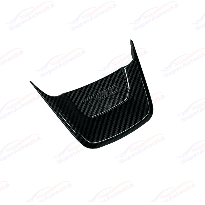 Fits Toyota Highlander 20-24 Carbon Fiber Print Steering Wheel Control Panel Cover Trim