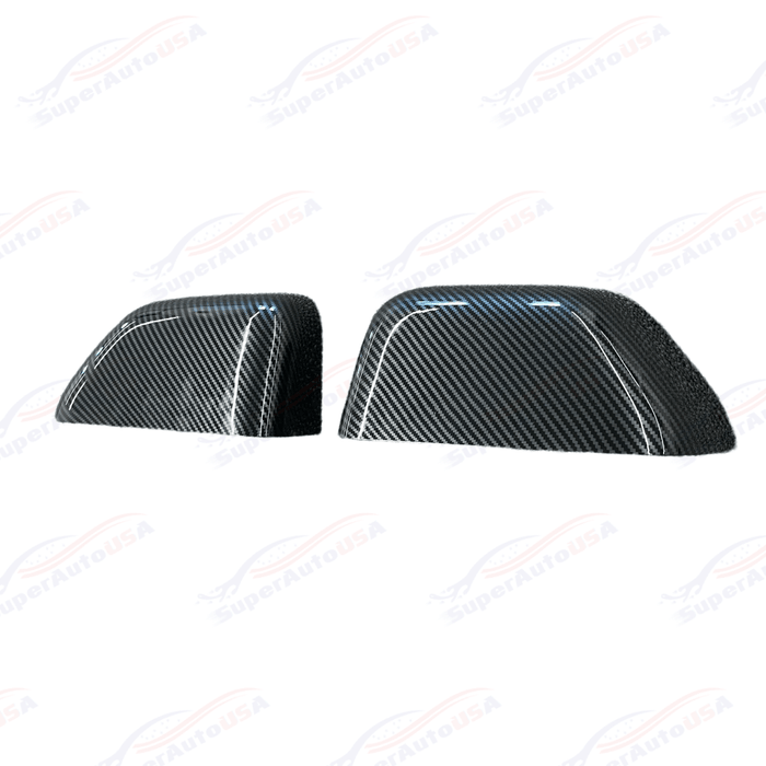 For 2017-2023 Ford F250 F350 F450 Super Duty Carbon Fiber Print Mirror Cover Cap