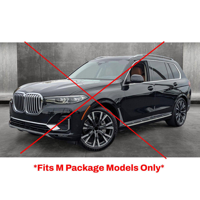 For 2019-2024 BMW G07 X7 Gloss Black M Performance Front Bumper Lip