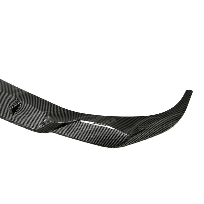 For 2020-2022 BMW 7 Series G12 Carbon Fiber Print Front Bumper Lip Spoiler