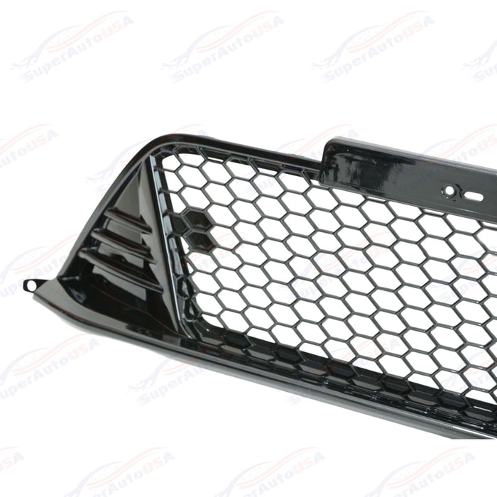 For 2022-24 Honda Civic Sedan Honeycomb Pattern Gloss Black Front Bumper Grille