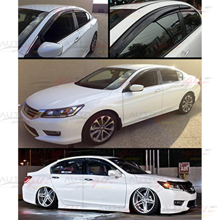 For Honda Civic 2022-2025 Hatchback Mugen Style Window Visor Rain Guard Deflectors