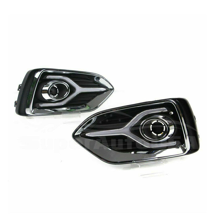 For Hyundai Accent Solarius 2017-2019 LED Daytime Day Fog Lights DRL Signal Lamp