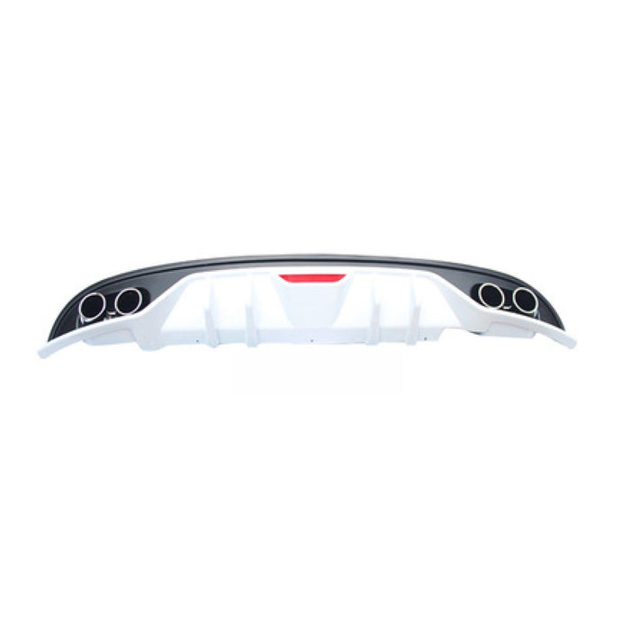 For Hyundai Elantra 2016-2018 Rear Bumper Lip Diffuser Body kit LED (Black and White)