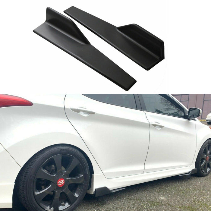 For Hyundai Sonata 2008-2020 Black Side Skirts Splitter Spoiler Diffuser Wing