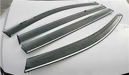 For Toyota Corolla 2020-2026 Chrome Trim Window Visor Rain Wind Guard Shade Deflector