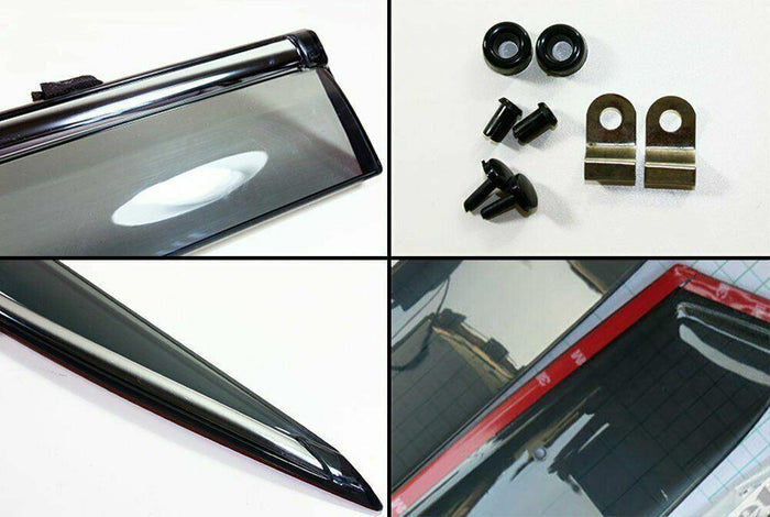 For Toyota Corolla 2020-2026 Chrome Trim Window Visor Rain Wind Guard Shade Deflector