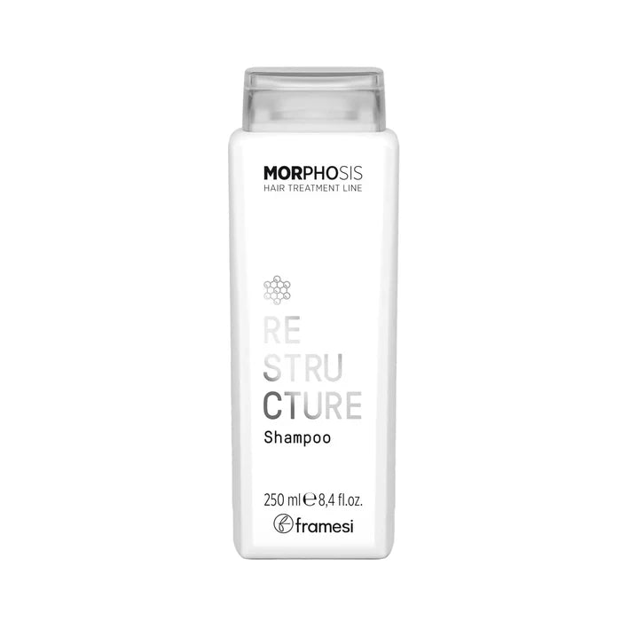 Morphosis ReStructure Shampoo bottle by Framesi on a white background